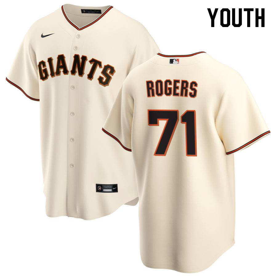Nike Youth #71 Tyler Rogers San Francisco Giants Baseball Jerseys Sale-Cream